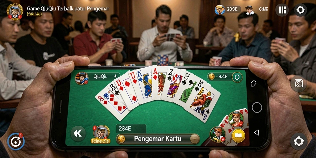 Tangkapan layar gameplay QiuQiu yang seru di 234E.