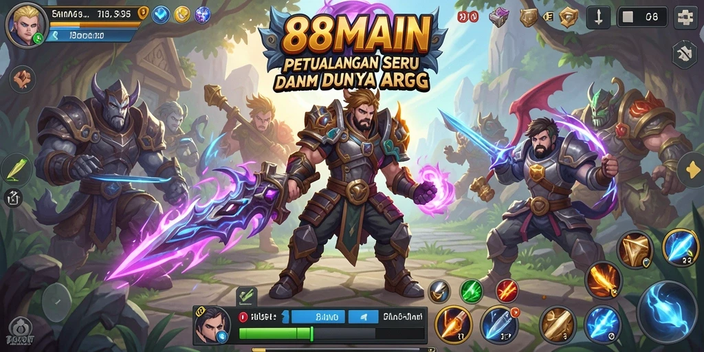 Tangkapan layar menunjukkan pertarungan epik dalam <strong>88MAIN</strong>.