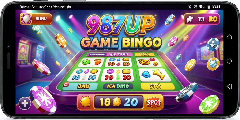 Tampilan seru gameplay Bingo di 987UP.