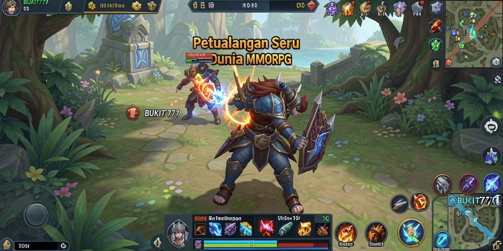 Tampilan gameplay seru di BUKIT777 dengan aksi pertarungan fantastis.
