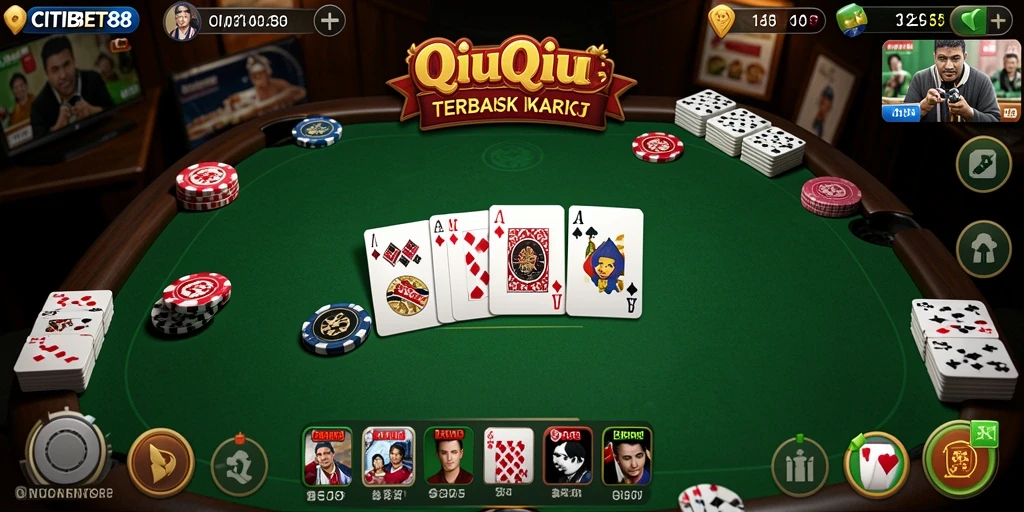 Tampilan gameplay QiuQiu yang seru dan interaktif di CITIBET88.