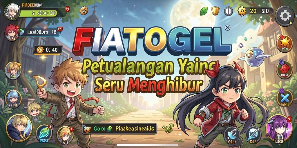 Gameplay seru dalam FIATOGEL yang menampilkan aksi anime.