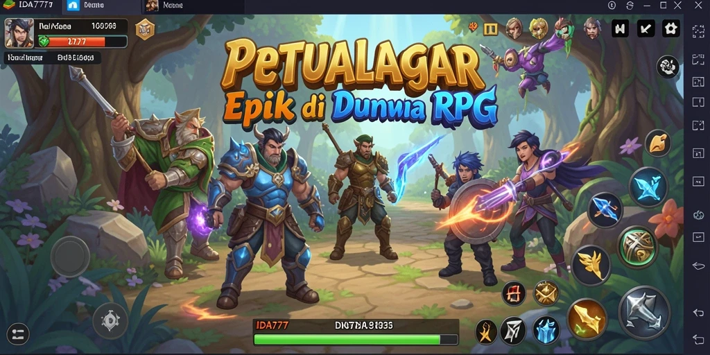 Tangkapan layar IDA777 menampilkan serangan karakter dalam pertarungan RPG yang mendebarkan.