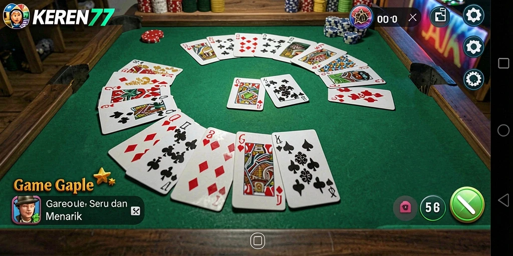 Tampilan gameplay KEREN77 yang intens dan menarik.