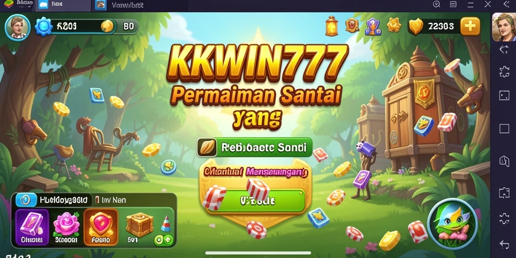 Tampilan gameplay santai dan menyenangkan dari KKWIN777.