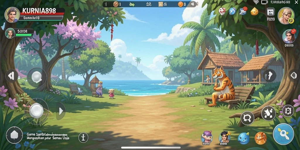 Screenshot menampilkan aksi seru dalam gameplay KURNIA898.