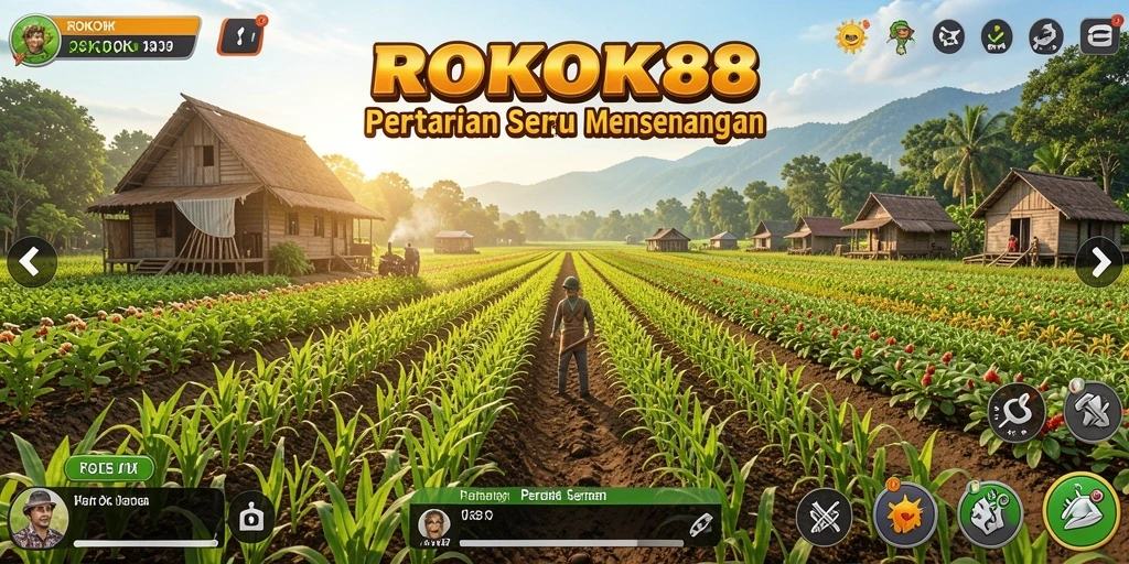 Tangkapan layar utama ROKOK88 menunjukkan aktivitas bercocok tanam yang menarik.