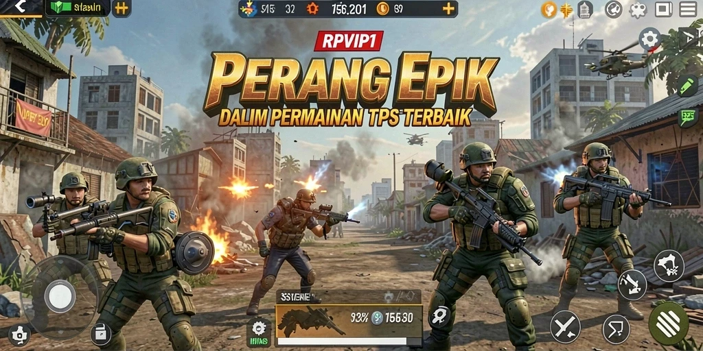 Tampilan gameplay <strong>RPVIP1</strong> dengan aksi tembak-menembak yang mendebarkan.