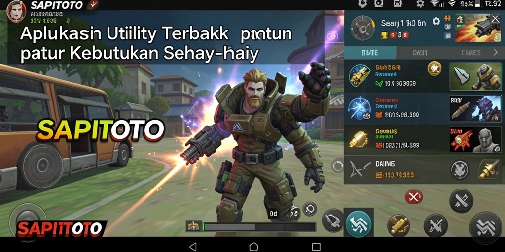 Tampilan screenshot SAPITOTO menunjukkan kemudahan penggunaan aplikasi Utility.