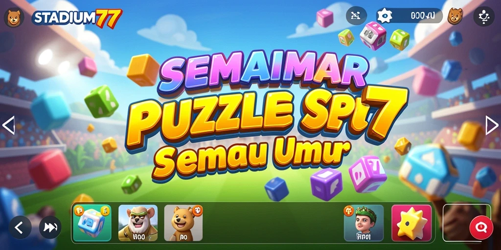 Screenshot STADIUM77 menampilkan gameplay Puzzle yang seru dan menantang.